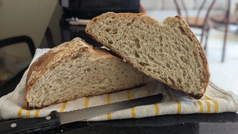 Pan en el horno con agua en otro nivel